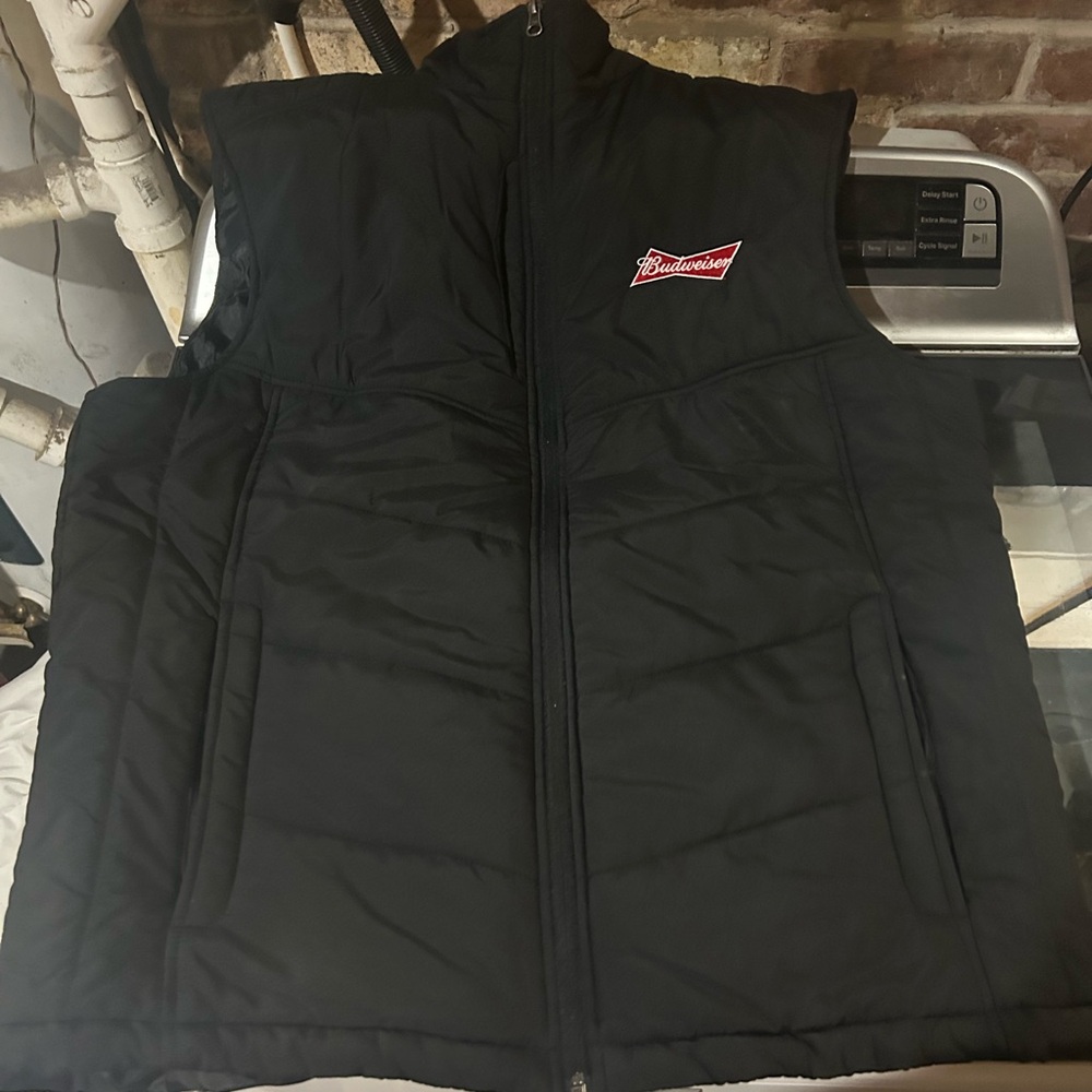 Port Authority Black Men's Vest Budweiser